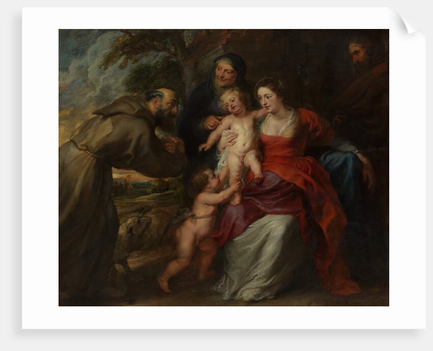 The Holy Family with Saints Francis and Anne and the Infant Saint John the Baptist, 1630s by Peter Paul Rubens