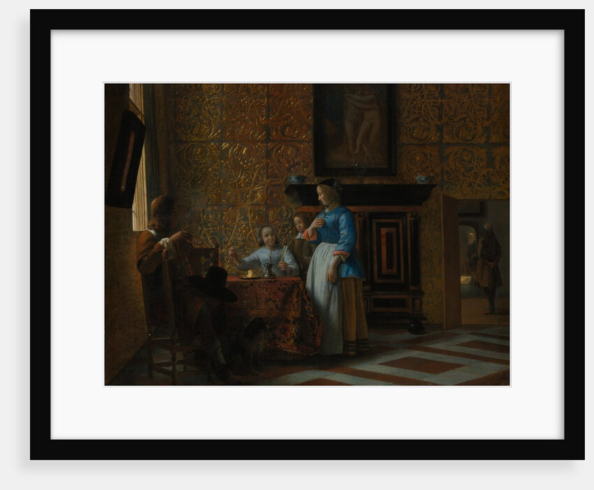 Leisure Time in an Elegant Setting, ca. 1663-65 by Pieter de Hooch