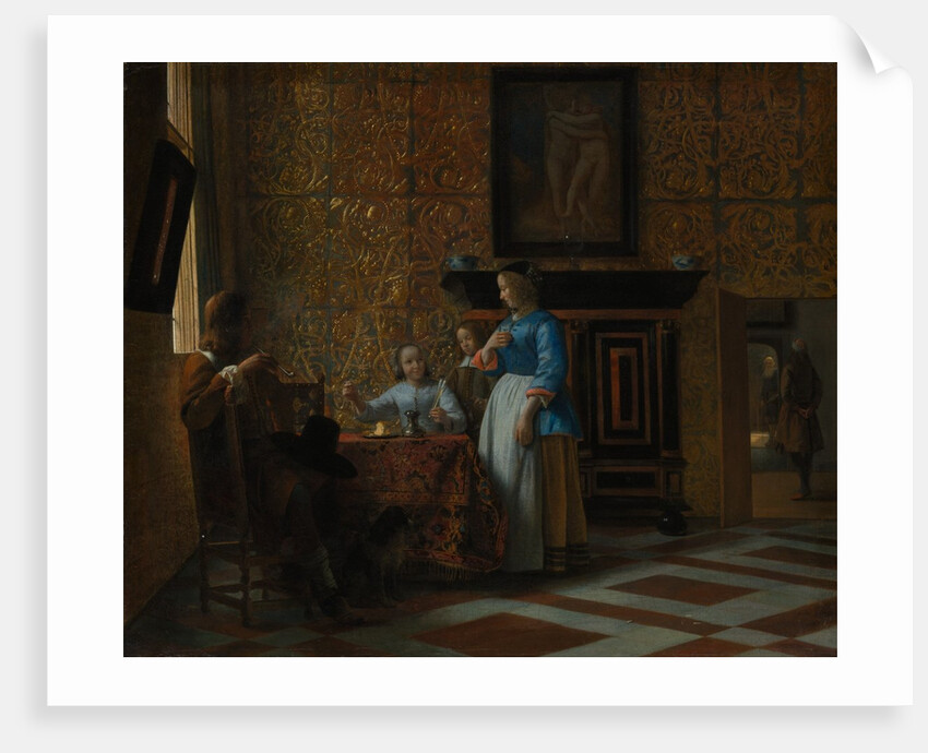 Leisure Time in an Elegant Setting, ca. 1663-65 by Pieter de Hooch
