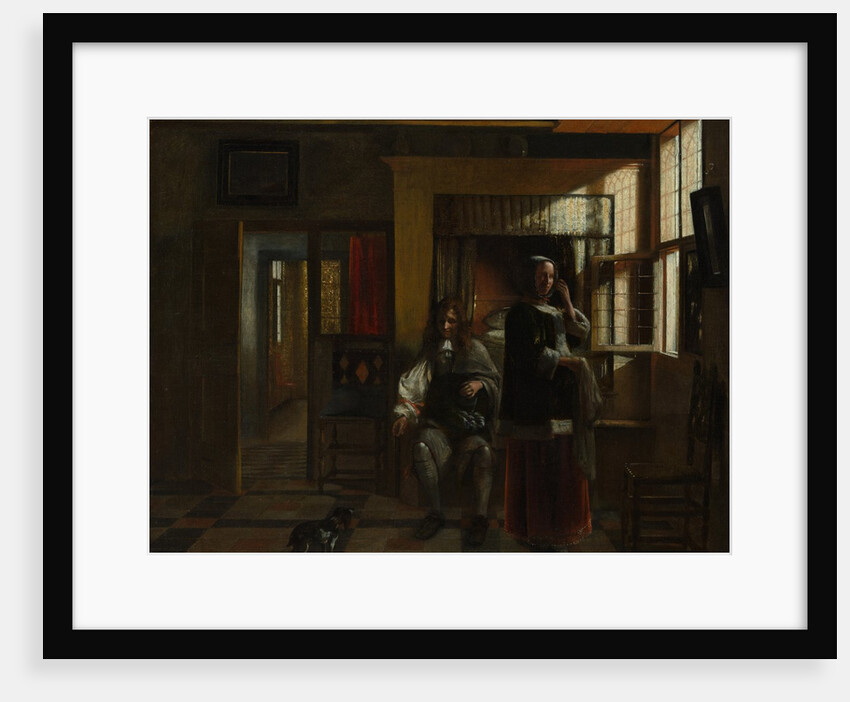 Interior with a Young Couple, probably ca. 1662-65 by Pieter de Hooch