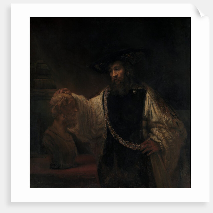 Aristotle with a Bust of Homer, 1653 by Rembrandt Harmensz van Rijn