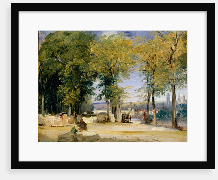 View near Rouen, ca. 1825 by Richard Parkes Bonington