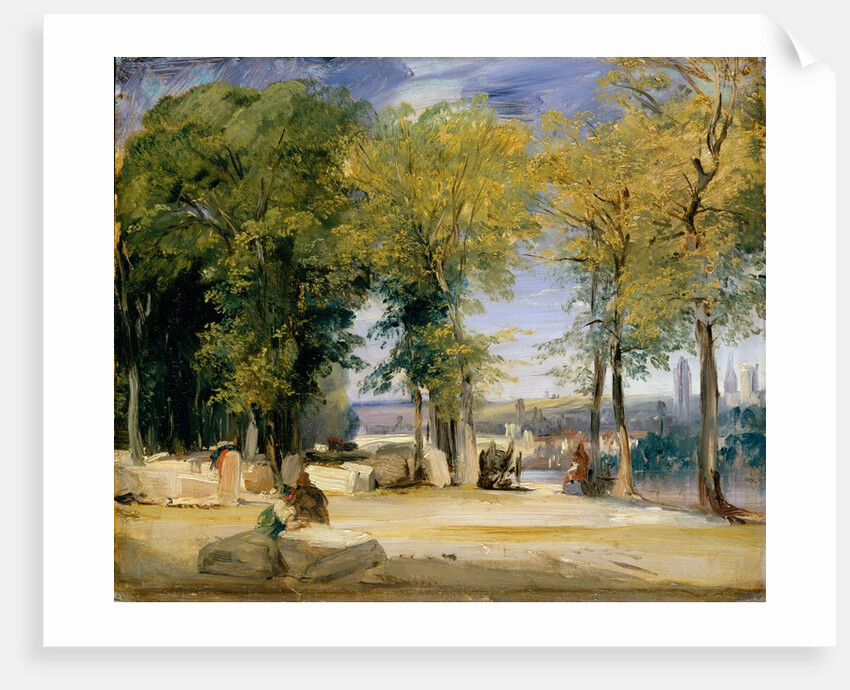 View near Rouen, ca. 1825 by Richard Parkes Bonington