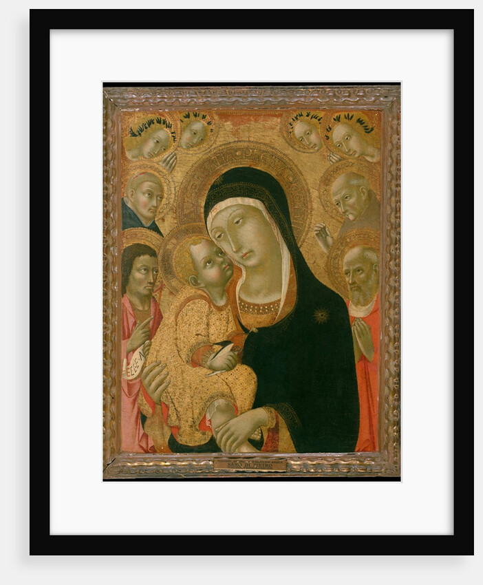 Madonna and Child with Saints John the Baptist, Jerome, Peter Martyr…, ca. 1425-before ca. 1467 by Sano di Pietro