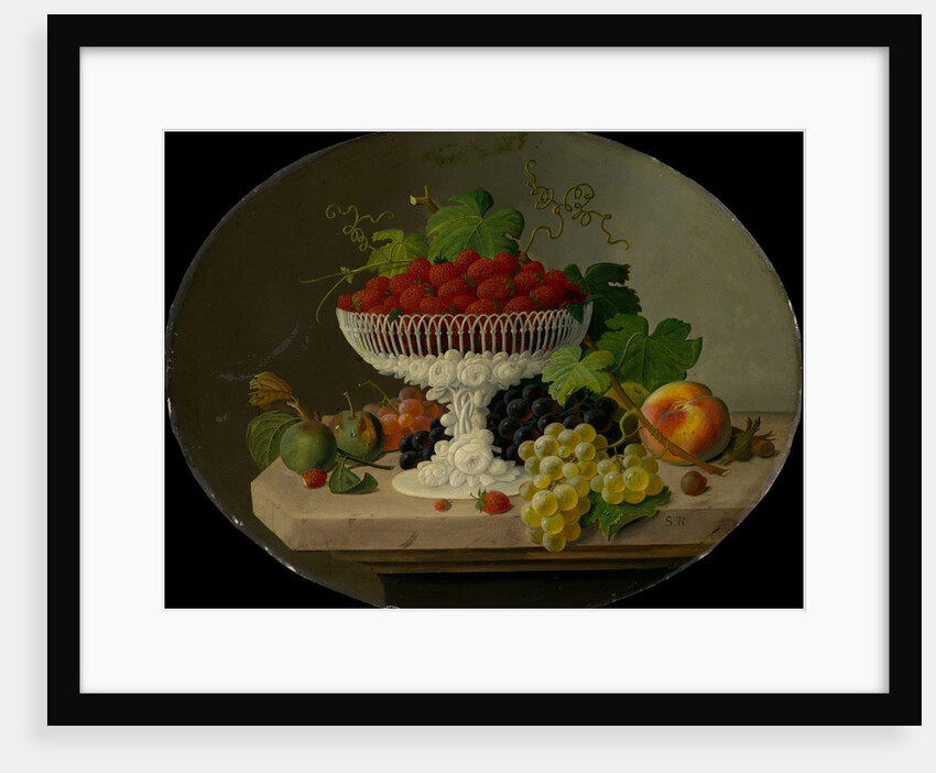 Still Life with Strawberries in a Compote, 1865-70 by Severin Roesen