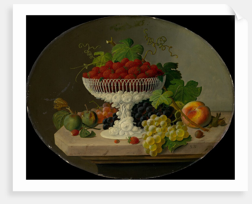 Still Life with Strawberries in a Compote, 1865-70 by Severin Roesen