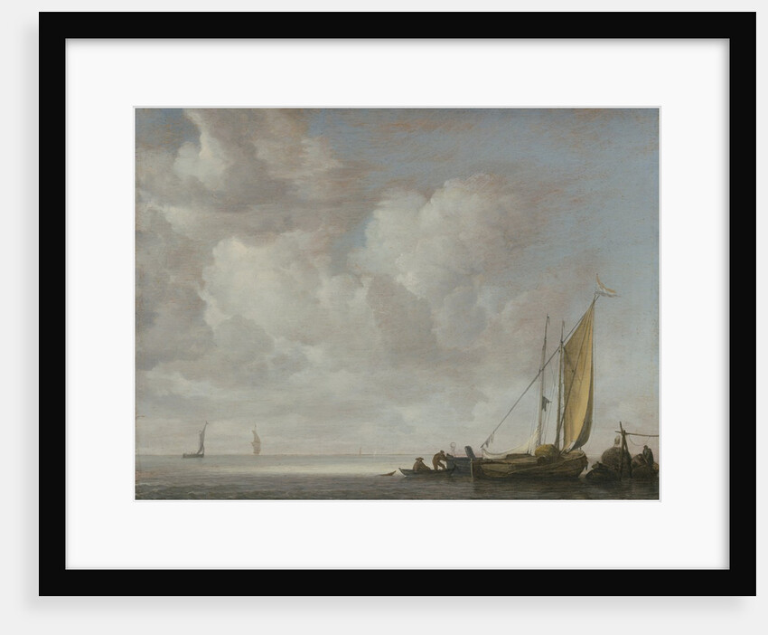 Calm Sea, after 1640 by Simon de Vlieger