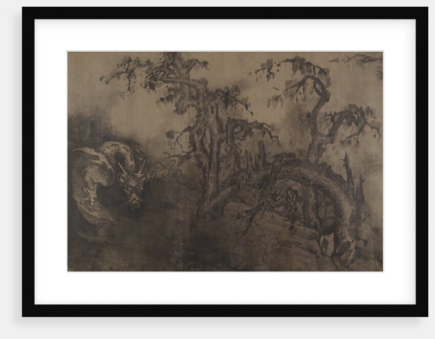 Dragons and Landscape, 14th century; plus later addition by Unknown
