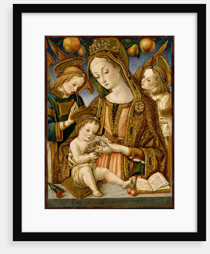 Madonna and Child with Two Angels, ca. 1481-82 by Vittore Crivelli