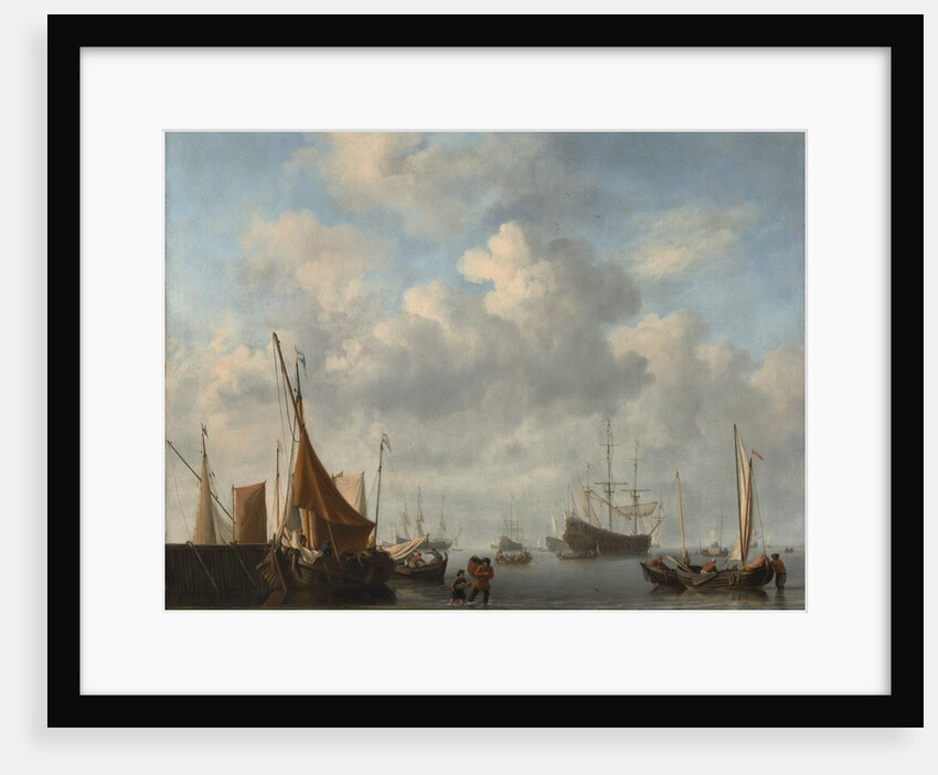 Entrance to a Dutch Port, ca. 1665 by Willem van de Velde the Younger