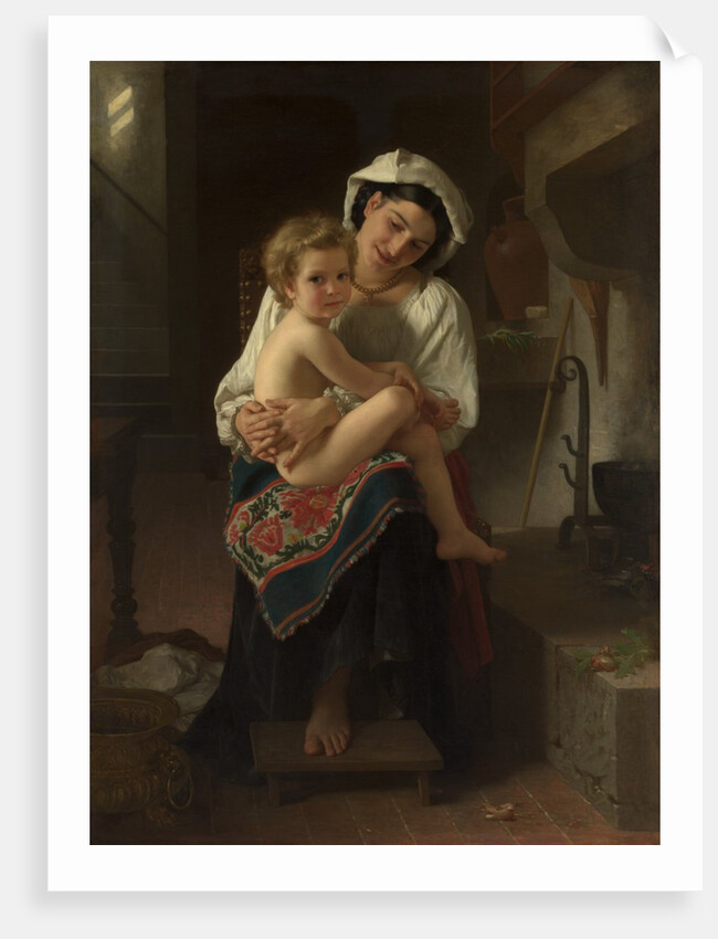 Young Mother Gazing at Her Child, 1871 by William-Adolphe Bouguereau