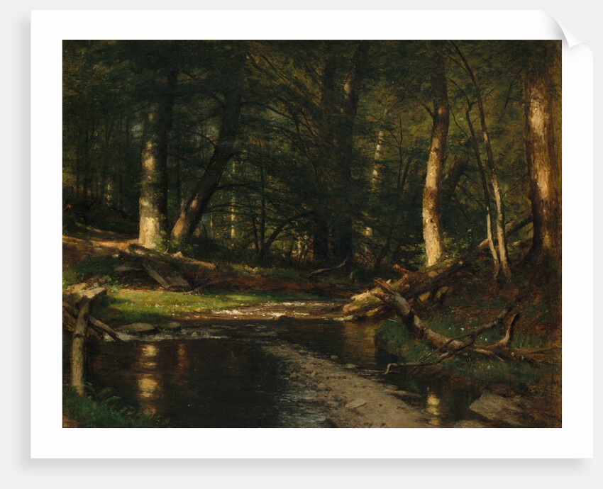 The Brook in the Woods, ca. 1885-86 by Worthington Whittredge