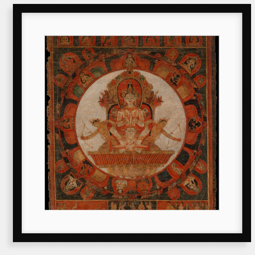Mandala of Chandra, God of the Moon, late 14th-early 15th century by Unknown