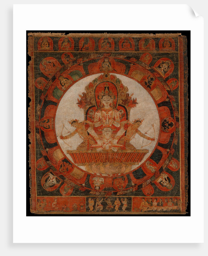 Mandala of Chandra, God of the Moon, late 14th-early 15th century by Unknown