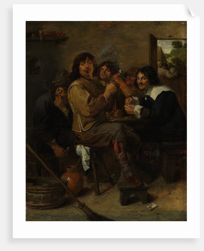 The Smokers, ca. 1636 by Adriaen Brouwer