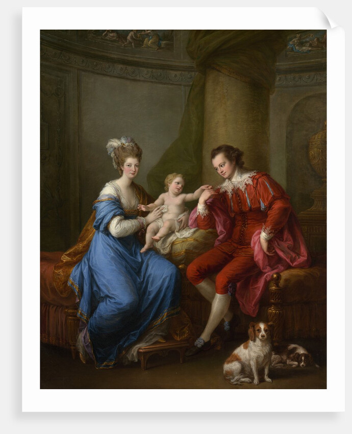 Edward Smith Stanley, Twelfth Earl of Derby, with His First Wife and Their Son, c1776 by Angelica Kauffman