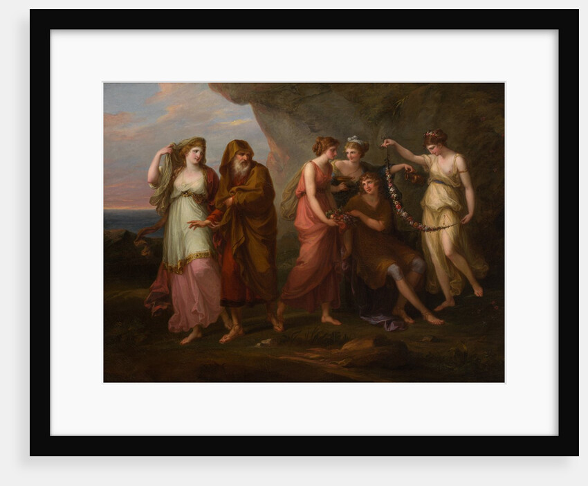 Telemachus and the Nymphs of Calypso, 1782 by Angelica Kauffman