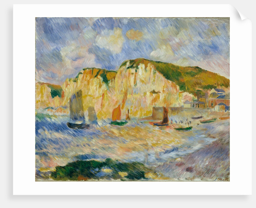 Sea and Cliffs, ca. 1885 by Pierre-Auguste Renoir