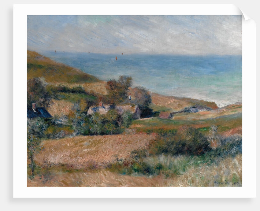 View of the Seacoast near Wargemont in Normandy, 1880 by Pierre-Auguste Renoir