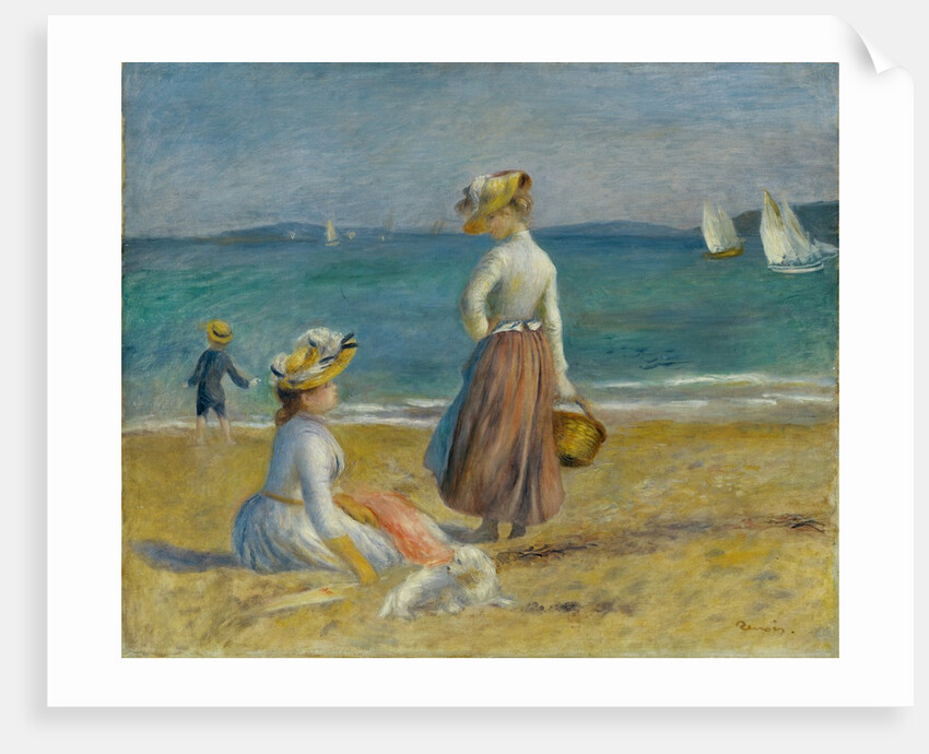 Figures on the Beach, 1890 by Pierre-Auguste Renoir