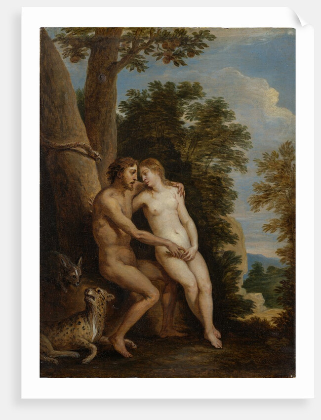 Adam and Eve in Paradise, 1650s by David Teniers II