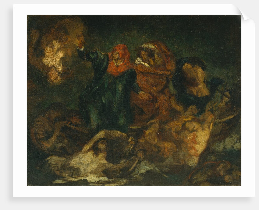 Copy after Delacroix's 'Bark of Dante', ca. 1859 by Edouard Manet