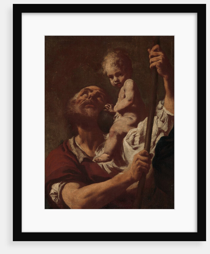 Saint Christopher Carrying the Infant Christ, 1730s by Giovanni Battista Piazzetta