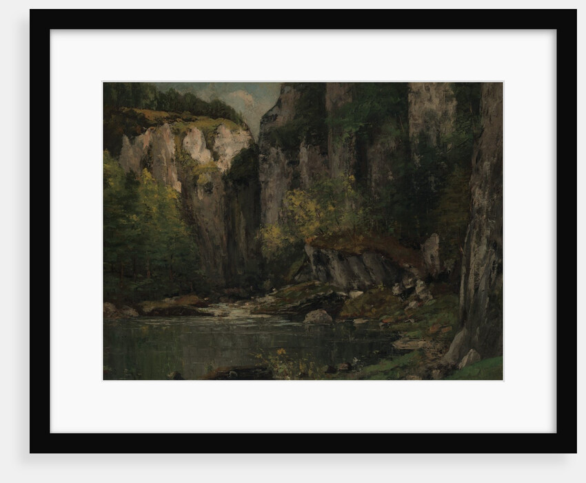 River and Rocks, 1873-77 by Gustave Courbet