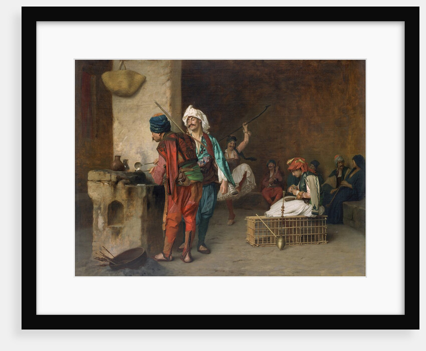 Cafe House, Cairo, 1884 or earlier by Jean-Leon Gerome