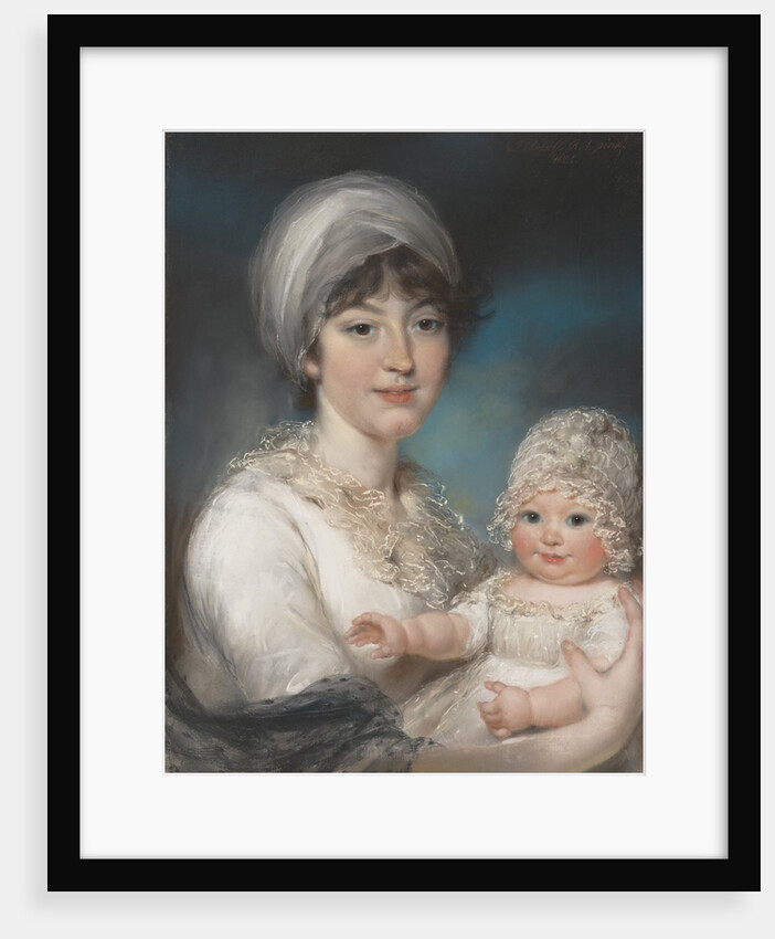 Mrs. Robert Shurlock and Her Daughter Ann, 1801 by John Russell