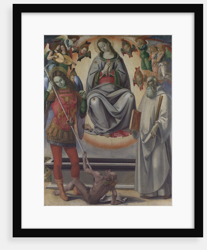 The Assumption of the Virgin with Saints Michael and Benedict, ca. 1493-96 by Luca Signorelli