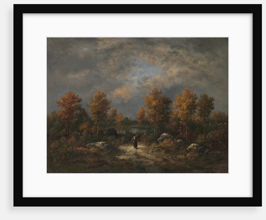 Autumn: The Woodland Pond, 1867 by Narcisse Virgile Diaz de la Pena