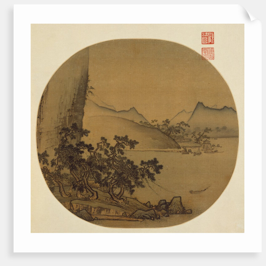 Boats Moored in Wind and Rain, 13th century by Unknown