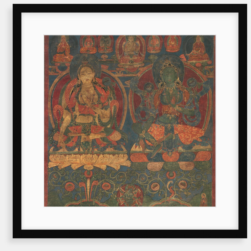 White Tara and Green Tara, 1450-1500 by Unknown