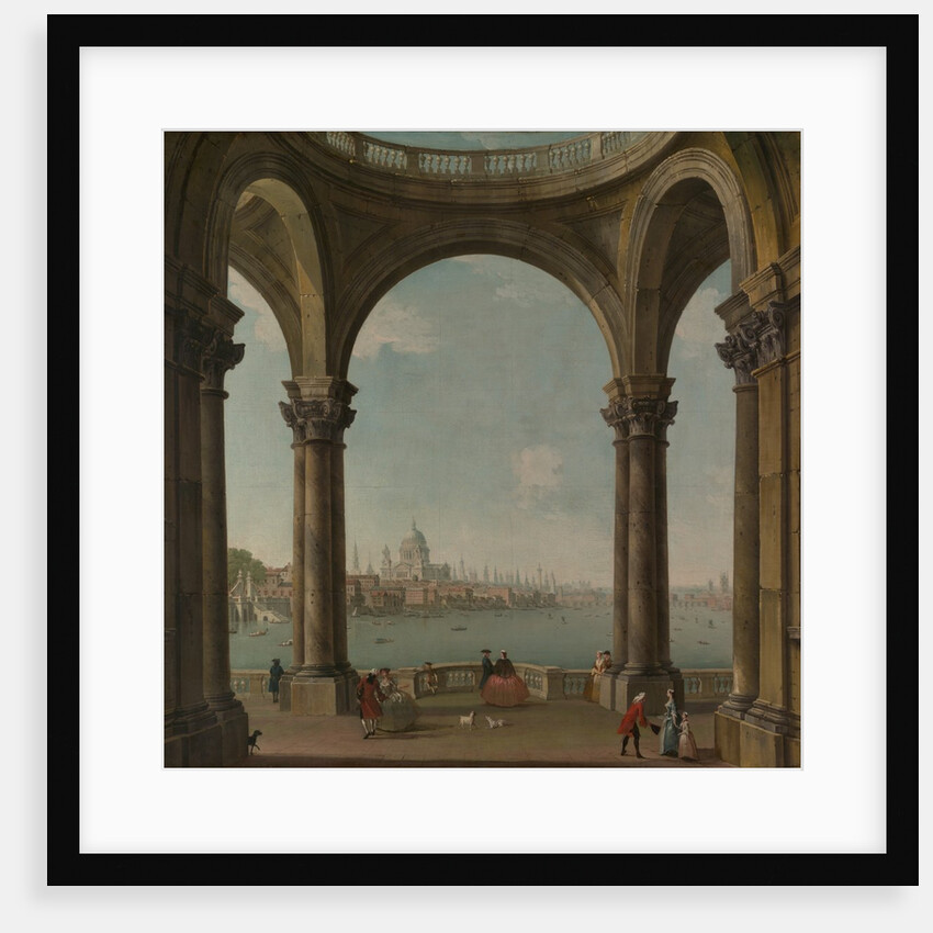 Capriccio with St. Paul's and Old London Bridge by Antonio Joli