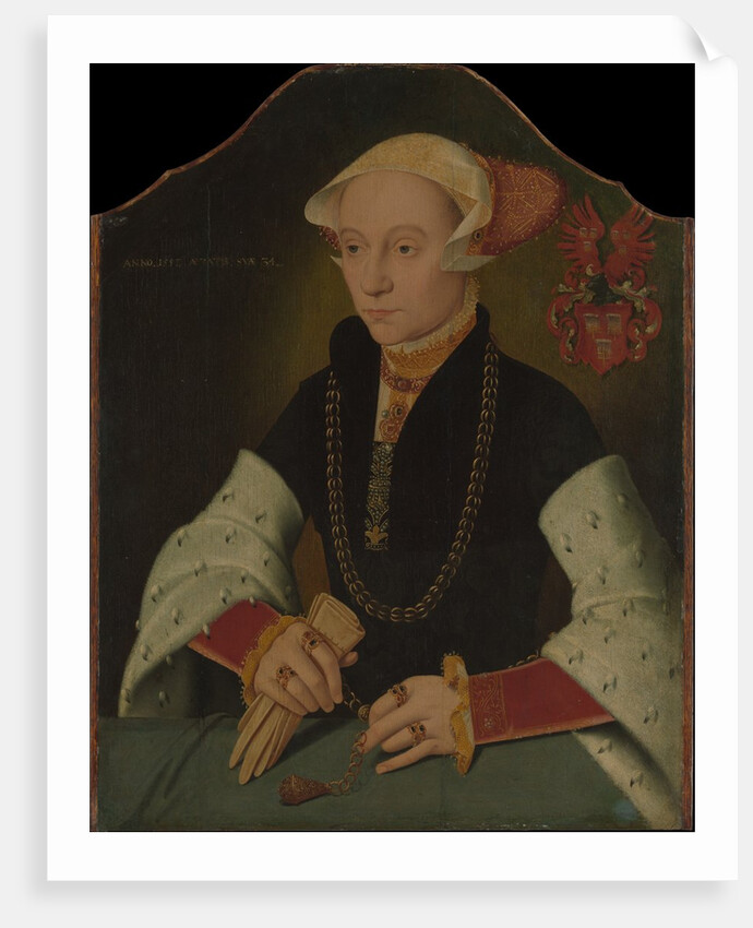 Portrait of a Woman of the Slosgin Family of Cologne, 1557 by Bartholomaeus Bruyn the Younger