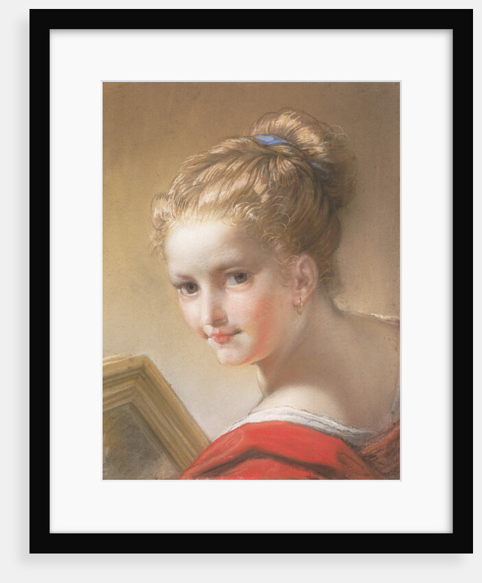 Study of a Girl in Red, 1717 by Benedetto Luti