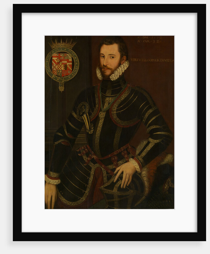 Portrait of Walter Devereux, First Earl of Essex, dated 1572 by British Painter