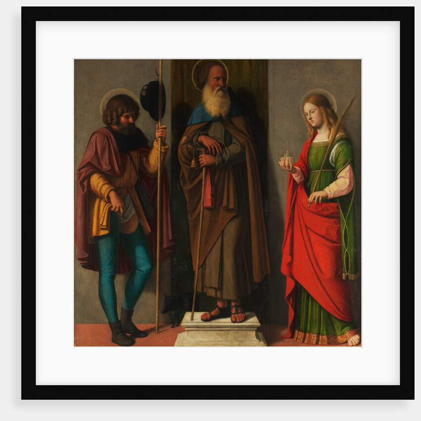 Three Saints: Roch, Anthony Abbot, and Lucy, ca. 1513 by Giovanni Battista Cima da Conegliano