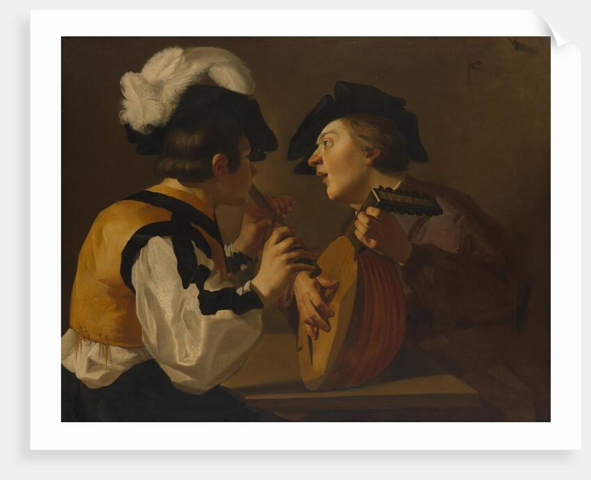 Two Musicians, 17th century by Dutch Painter