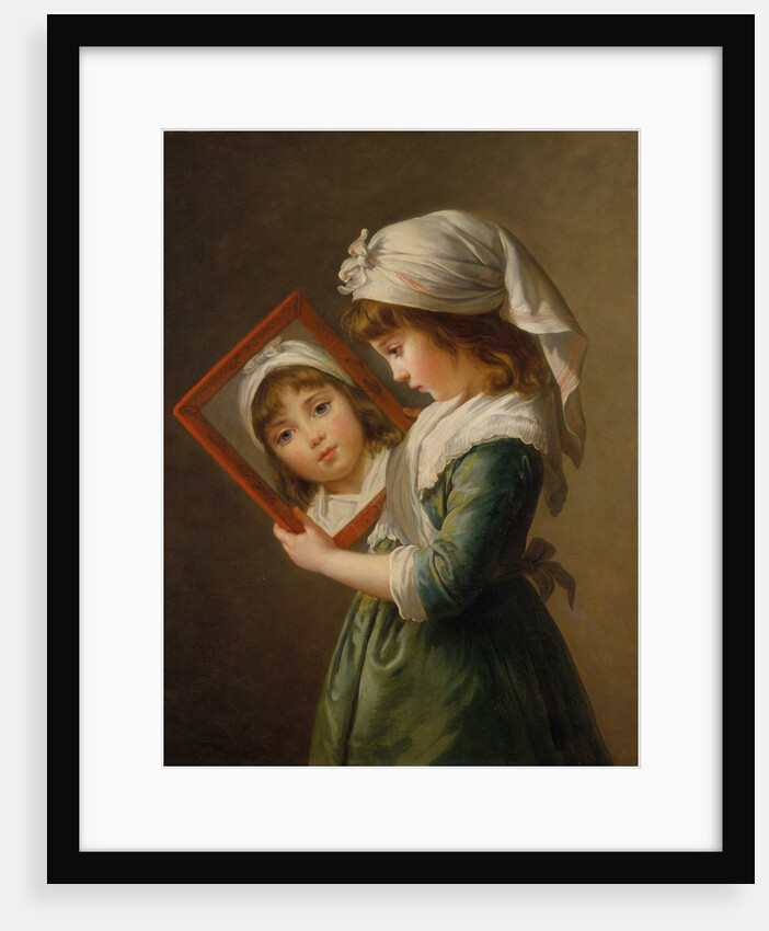 Julie Le Brun Looking in a Mirror, 1787 by Elisabeth Louise Vigee-LeBrun
