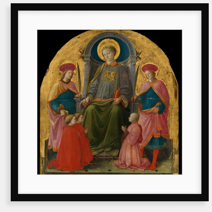 Saint Lawrence Enthroned with Saints and Donors, 1440s by Filippo Lippi