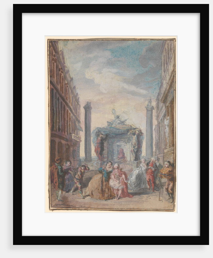 Les fêtes vénitiennes, after 1759 by Gabriel de Saint-Aubin