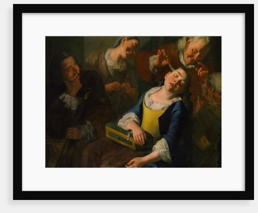 Teasing a Sleeping Girl, ca. 1760 by Gaspare Traversi