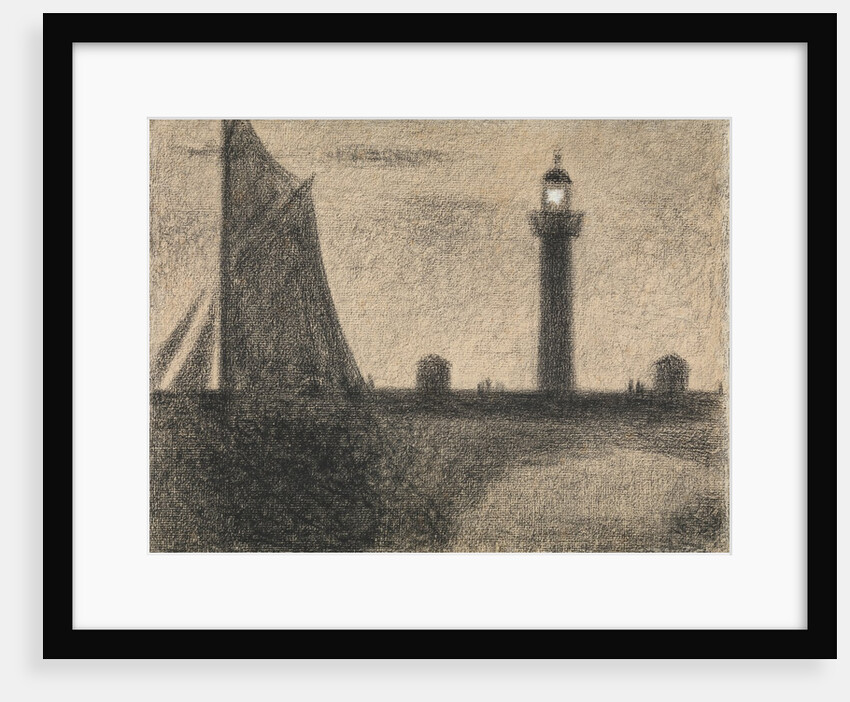 The Lighthouse at Honfleur, 1886 by Georges-Pierre Seurat