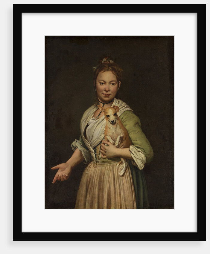 A Woman with a Dog, 1740s by Giacomo Ceruti