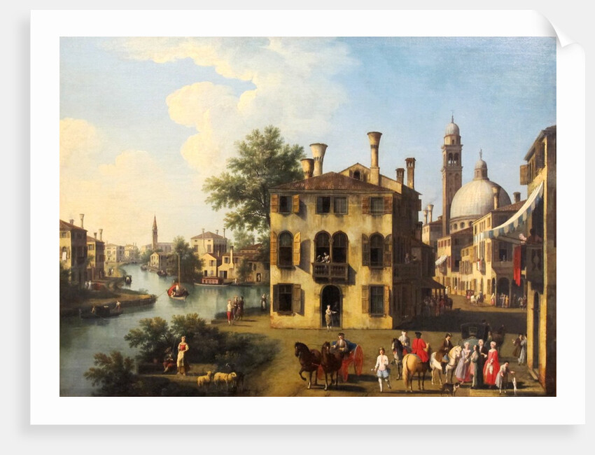 View of the Brenta, near Dolo, late 18th century by Giovanni Battista Cimaroli