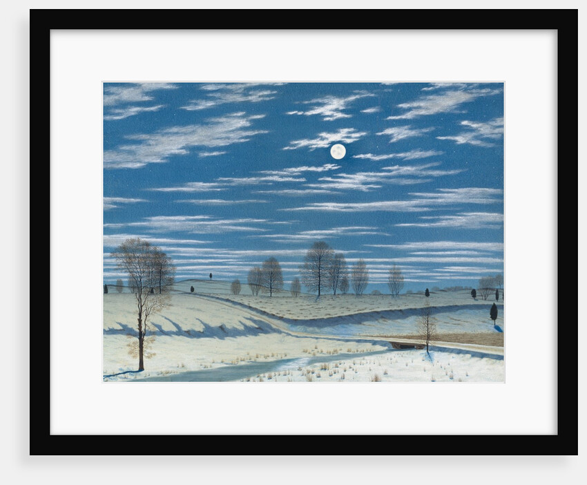 Winter Scene in Moonlight, 1869 by Henry Farrer
