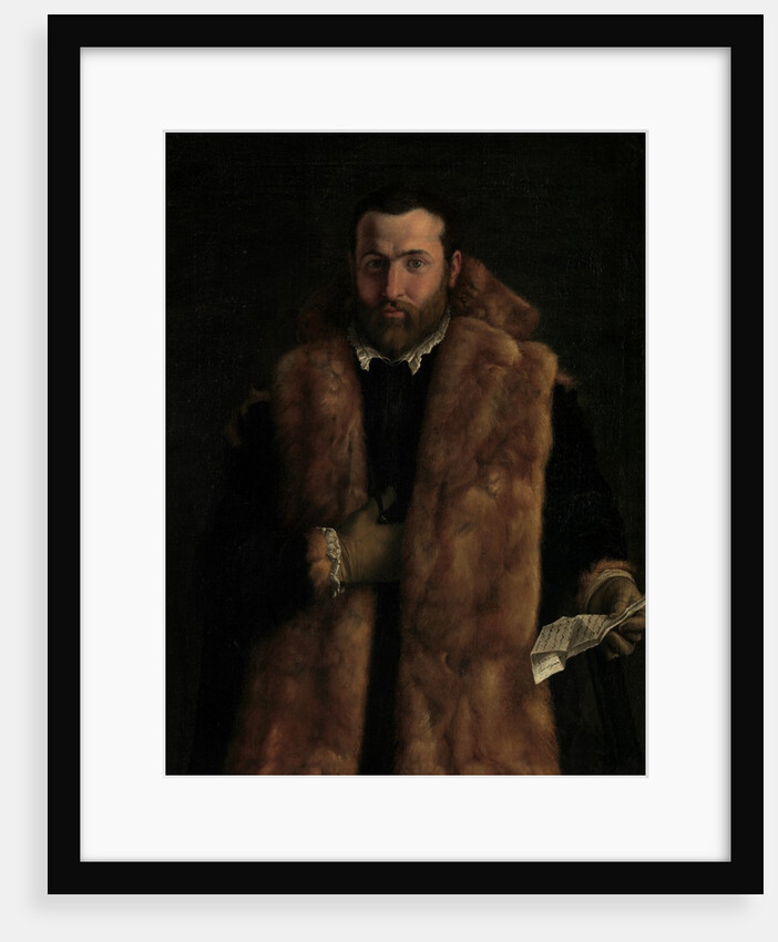 Portrait of a Man in a Fur-Trimmed Coat, ca. 1540 by Italian Painter