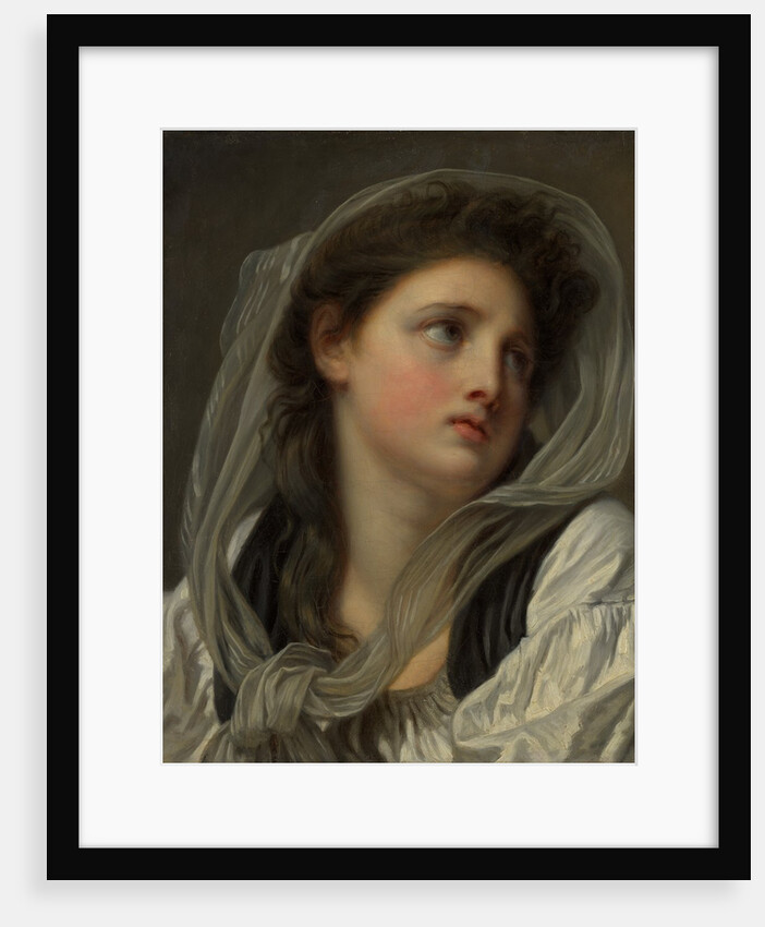 Head of a Young Woman, possibly 1780s by Jean-Baptiste Greuze